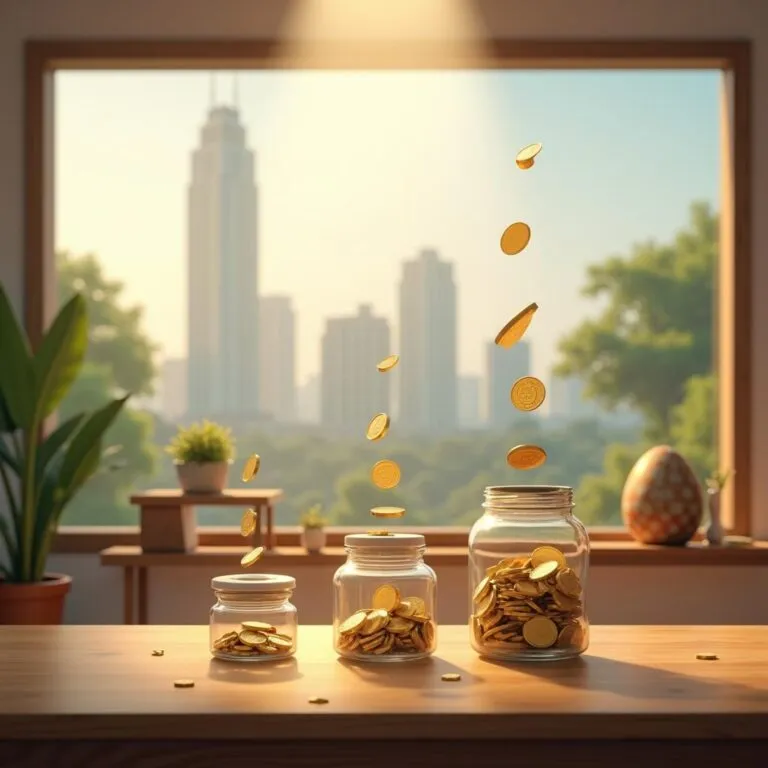 Stack of gold coins representing investment and wealth. | Cpflah.sg